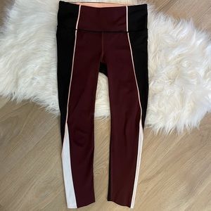 Athleta Velocity Stash Pocket Colourblock Capri